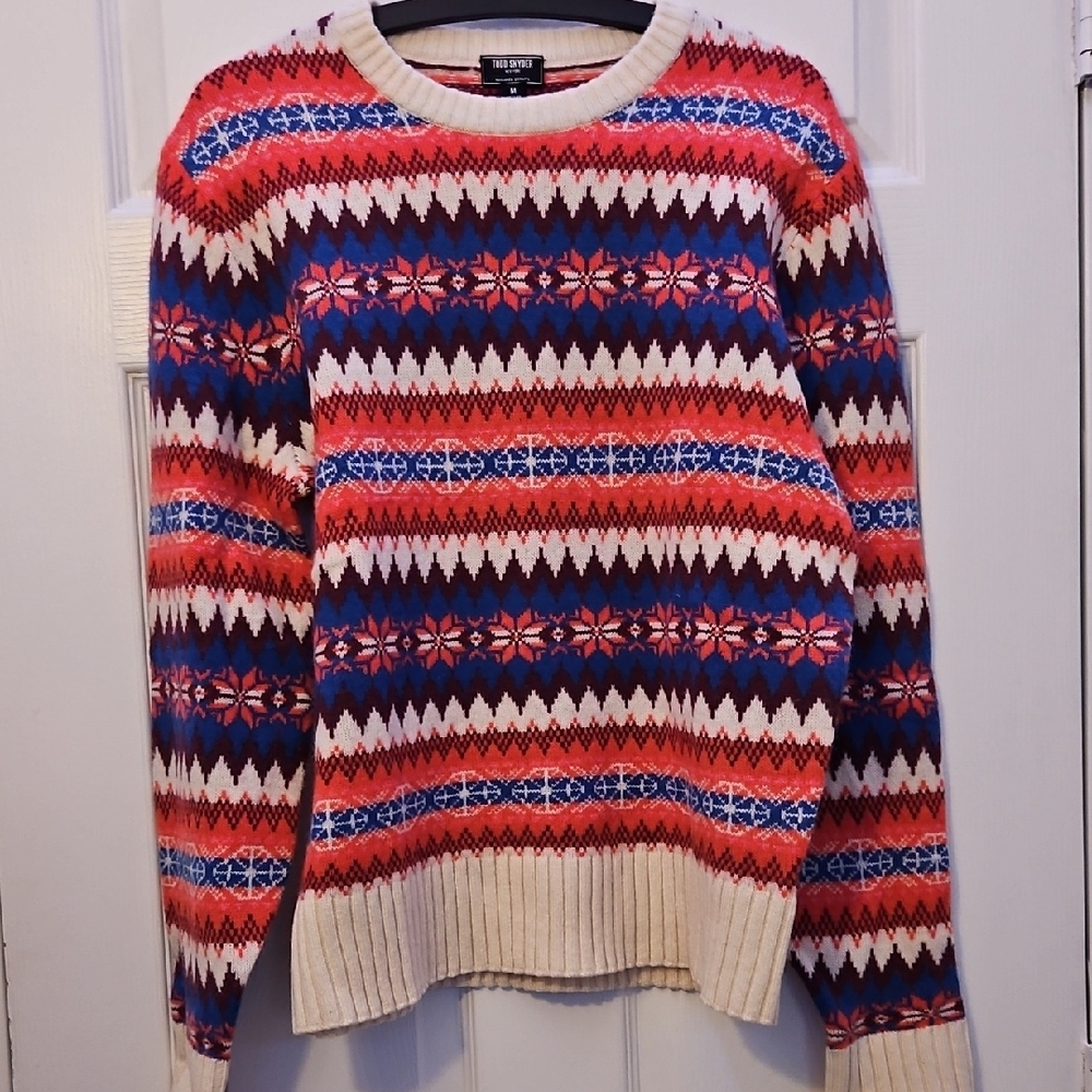 Todd Snyder Multicolor Wool Sweater Sz M